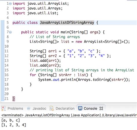 arraylist of objects in java|Java ArrayList Reference .